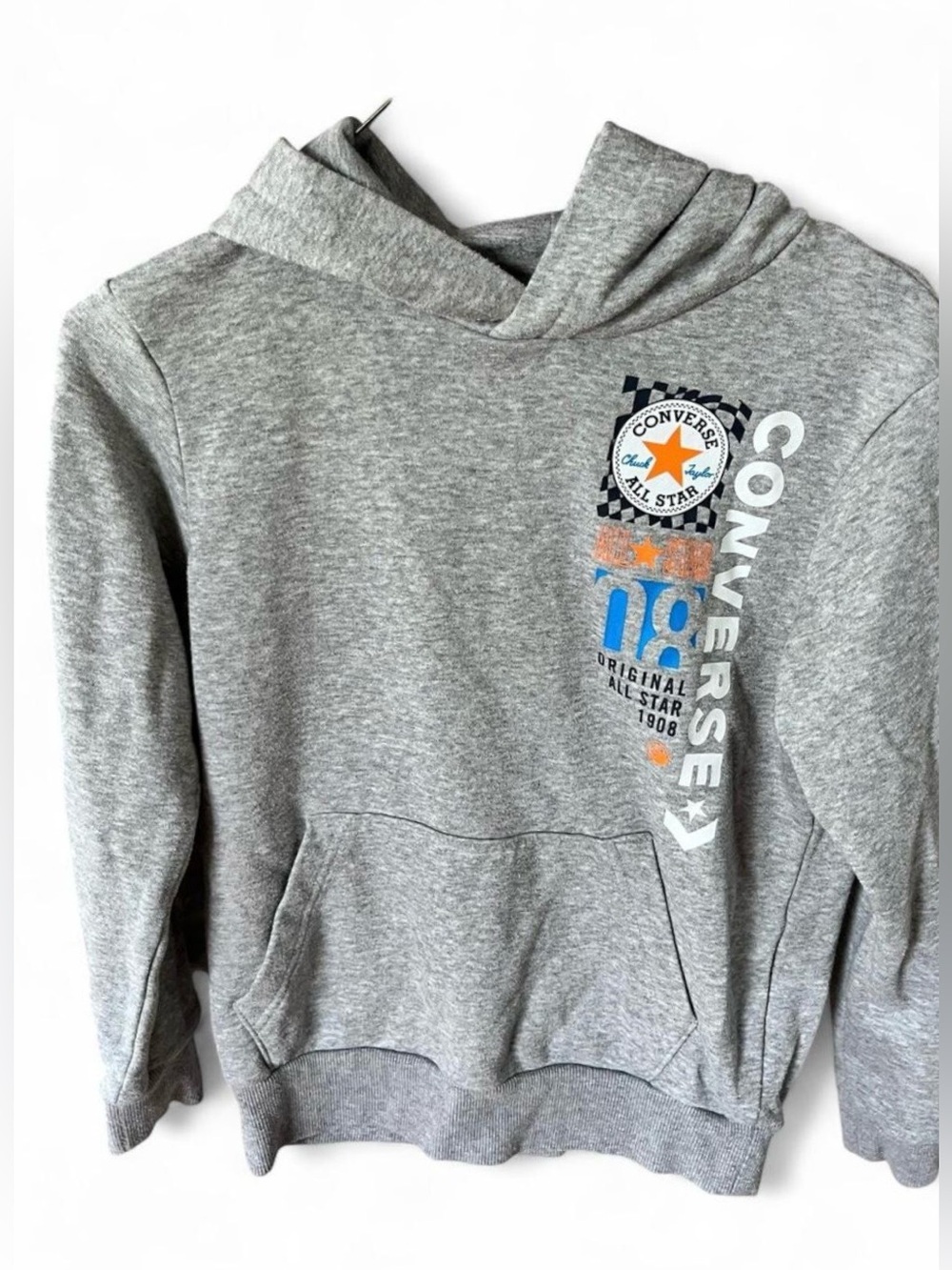 Converse Gray Hoodie with All Star Chest Graphic